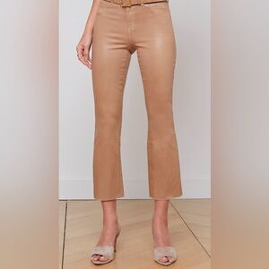 L’agence Kendra cropped flare jean in cappuccino. Size 24.